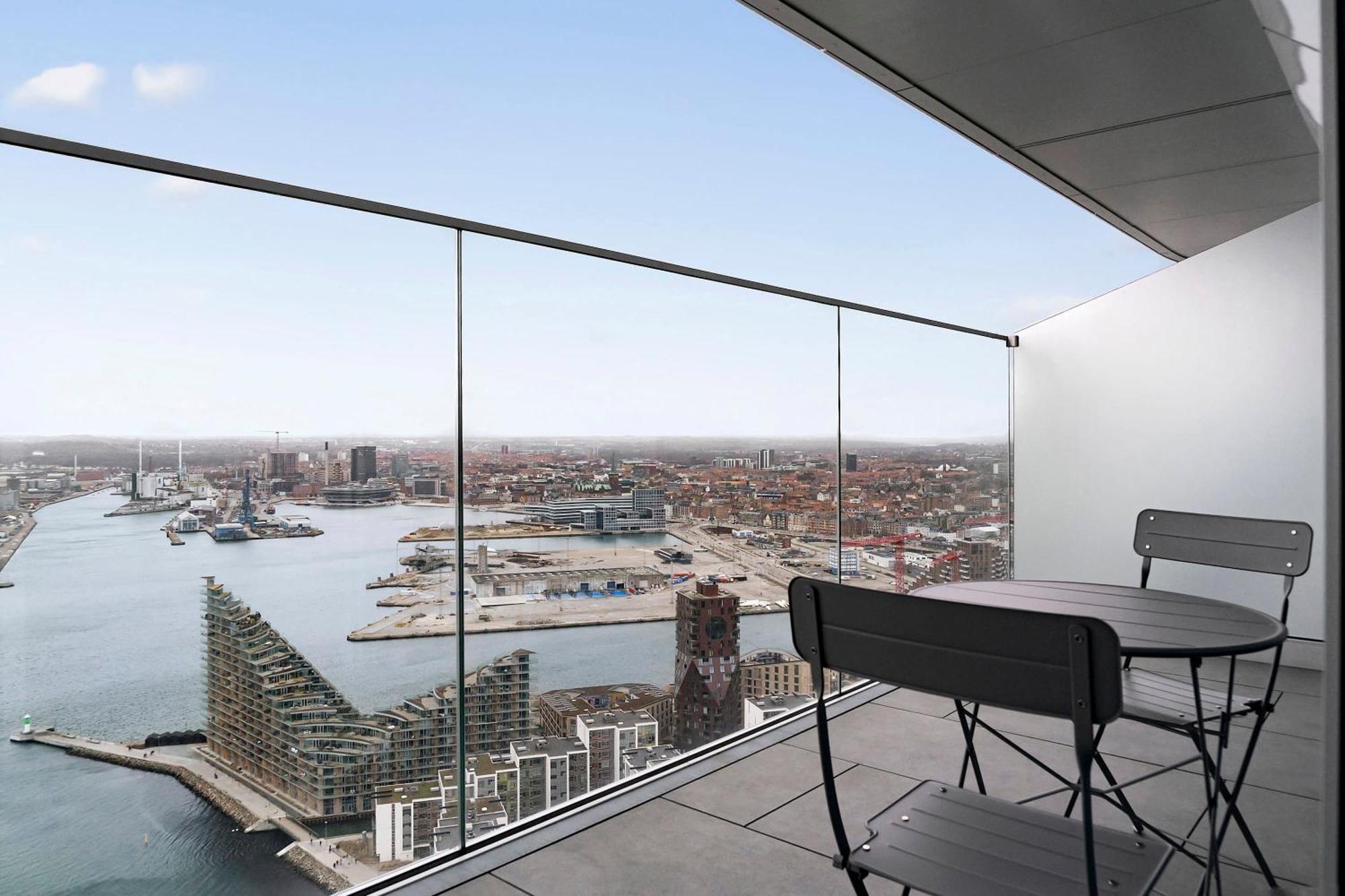 Penthouse Paradise On 39Th Floor Apartment Arhus Ngoại thất bức ảnh